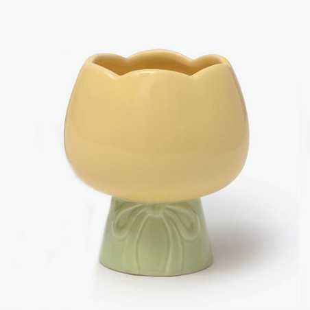 Bomboniere Matrimonio Linea Tulipani Porta Piantina in Porcellana AD - 4