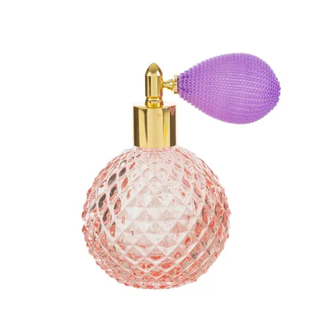 Bomboniera portaprofumo spray rotondo vetro colorato 100 ml con scatola ulivo Le stelle - 12