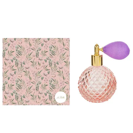 Bomboniera portaprofumo spray rotondo vetro colorato 100 ml con scatola ulivo Le stelle - 11