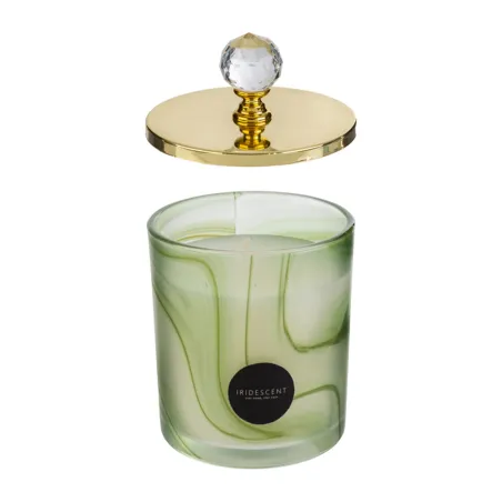 Bomboniera Candela Verde Profumata 210 gr con Astuccio Le stelle - 1