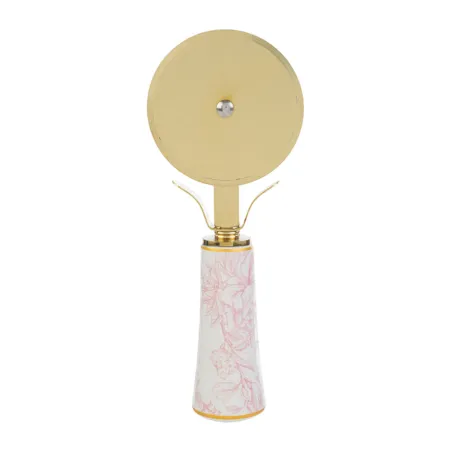 Bomboniera Utile Taglia Pizza Decoro Rosa con Astuccio Le stelle - 2