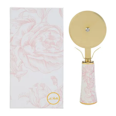 Bomboniera Utile Taglia Pizza Decoro Rosa con Astuccio Le stelle - 1