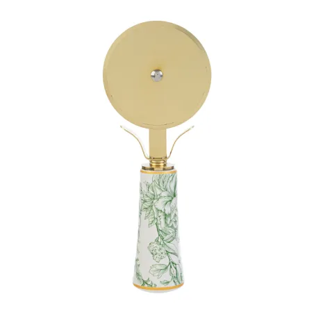 Bomboniera Utile Taglia Pizza Decoro Verde con Astuccio Elegante Le stelle - 2