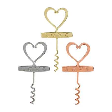 Bomboniera utile Apribottiglie Love in metallo 3 colori assortiti con astuccio Le stelle - 1