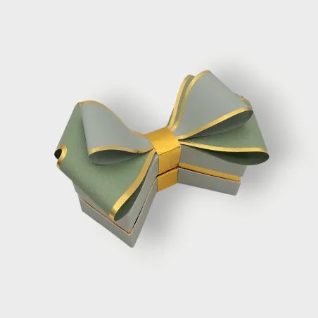 Scatolina Porta Confetti a Fiocco Oro in Cartoncino – Colori Misti - 4