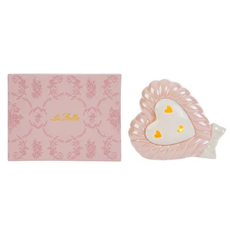 Cuore LED in Porcellana Rosa – Shopper Inclusa Le stelle - 1