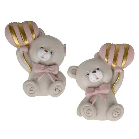 Calamita orsetto rosa con palloncino oro – Linea Pupo (2 modelli) ETM - 1