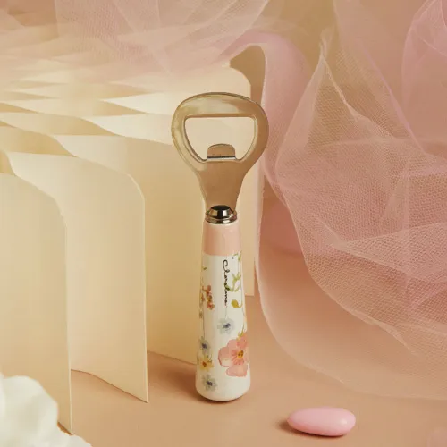 Bomboniera Matrimonio Claraluna 2026 – Apribottiglia floreale rosa Claraluna - 1