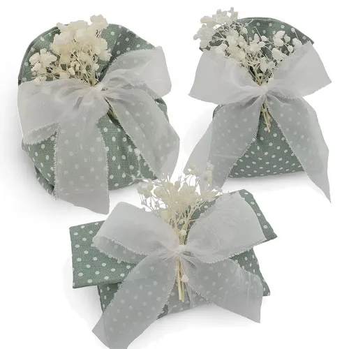 copy of Sacchetti Porta Confetti Bitessuto Salvia con Ulivo – Made in Italy Liete Creazioni - 8