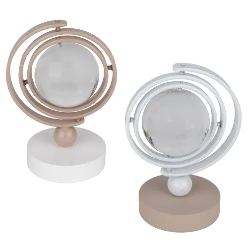 Mappamondo da Poggio in Legno con Sfera in Vetro – Linea Dedalo (2 colori) ETM - 1