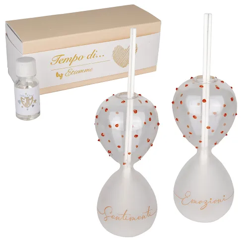 Diffusore Clessidra “Emotion” con Micro Pois e Frase ETM - 1