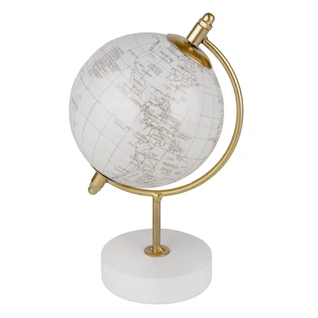 Mappamondo Panna e Oro Linea Voyage con Base in Legno – Bomboniera Matrimonio ETM - 1