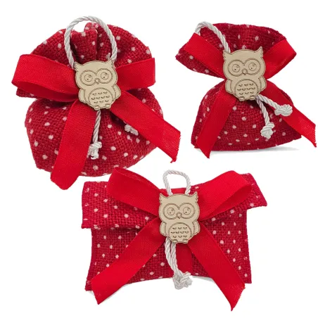 copy of Sacchetti Laurea “Righe Rosse” con Fiocco Gros-Grain e Tag Tocco Liete Creazioni - 1