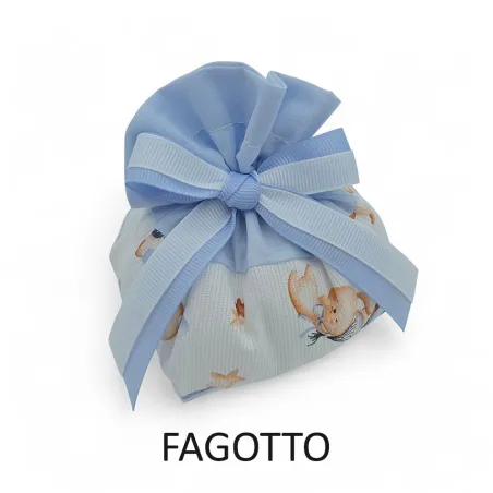copy of Sacchetti Nascita e Battesimo Pois Celeste con Tag Mongolfiera – Made in Italy Liete Creazioni - 1