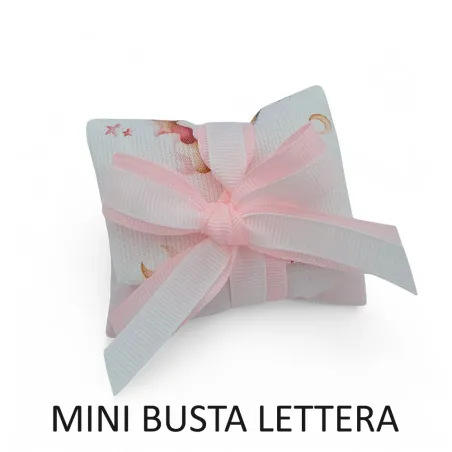 Sacchetti nascita e battesimo con coniglietti e fiocchi rosa Liete Creazioni - 5