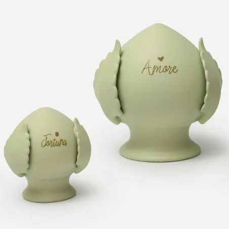 copy of Pigna “Fortuna” Rosa in Porcellana Satinata – Bomboniera Prima Comunione (2 misure) AD - 1