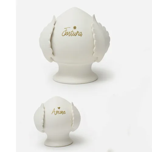 copy of Pigna “Celeste” in Porcellana Satinata con Scritta Oro – Bomboniera Prima Comunione (2 misure) AD - 1