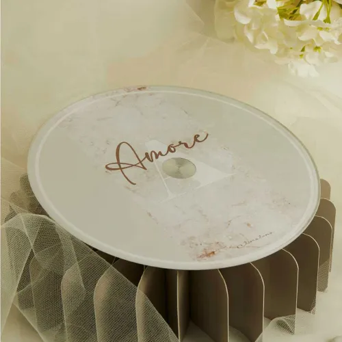 Vassoio girevole in vetro “Amore” – Claraluna 2026 Claraluna - 1