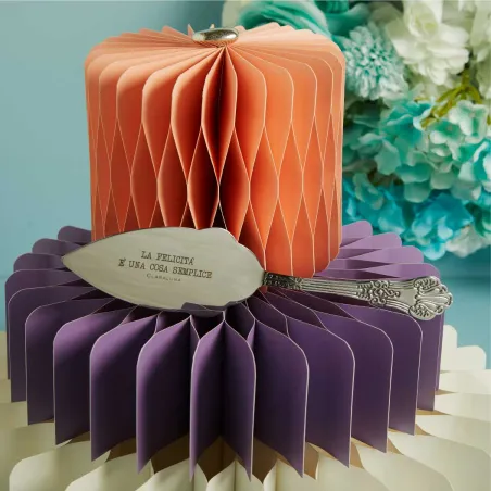 Bomboniera matrimonio Claraluna 2026 – Paletta torta con frase incisa Claraluna - 1