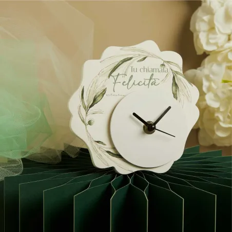 Orologio Ulivo Claraluna 2026 – bomboniera matrimonio utile e simbolica Claraluna - 1