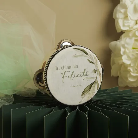 Tamburello Ulivo Claraluna 2026 – bomboniera matrimonio mediterranea Claraluna - 1