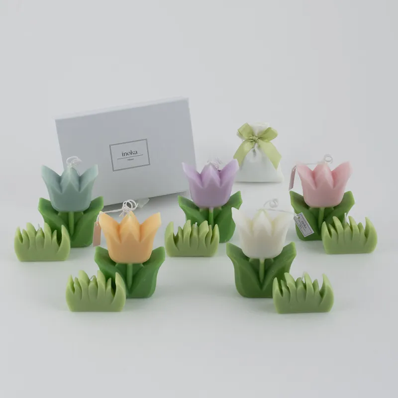 copy of Candela margherita grande con scatola bomboniera Margot - 1