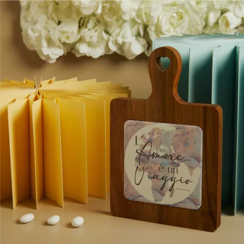 Bomboniera Matrimonio Claraluna 2026 Tagliere Mondo Viaggio Claraluna - 1