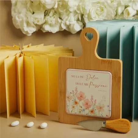 copy of Bomboniera Matrimonio Claraluna 2026 Tagliere Bamboo Floreale Rosa Claraluna - 1