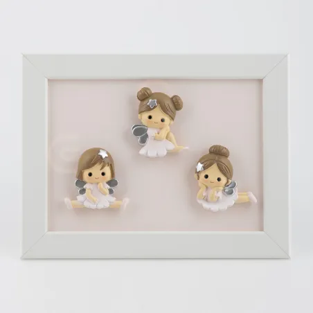 copy of Bomboniera Prima Comunione ballerina media in resina con stelline argento Margot - 1