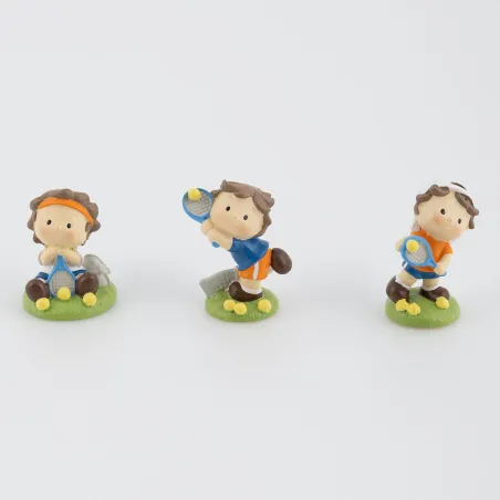 Bomboniera Prima Comunione tennista mini in resina Margot - 1