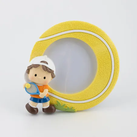 Portafoto Tennista Grande Palla Tennis Prima Comunione Margot - 1