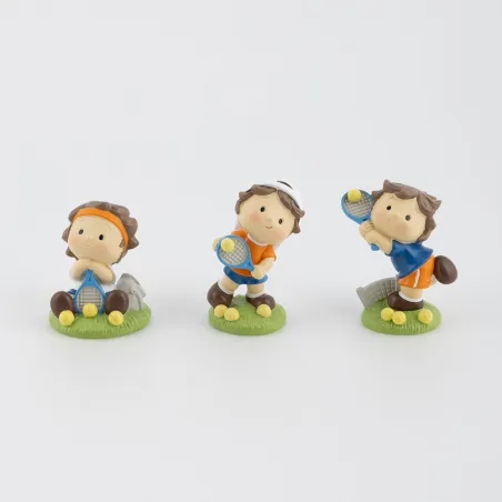 Bomboniera Prima Comunione tennista grande in resina Margot - 1