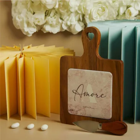 Bomboniera Matrimonio Claraluna 2026 Tagliere Amore con Coltellino