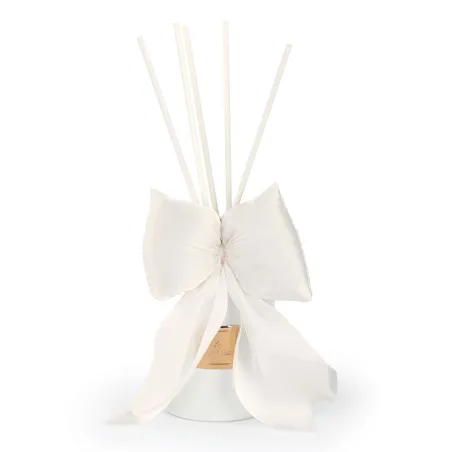 Diffusore 80 ml con fiocco bianco per bomboniere matrimonio Cupido - 1