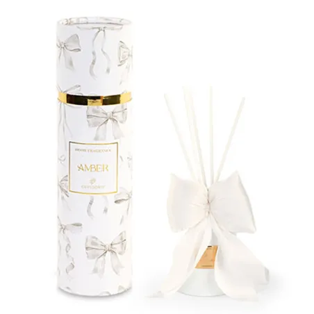 Diffusore 80 ml con fiocco bianco per bomboniere matrimonio Cupido - 3