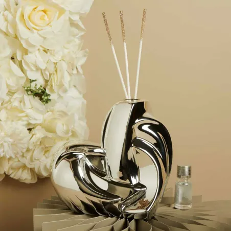 Diffusore cuore grande silver Claraluna 2026 bomboniera matrimonio Claraluna - 1