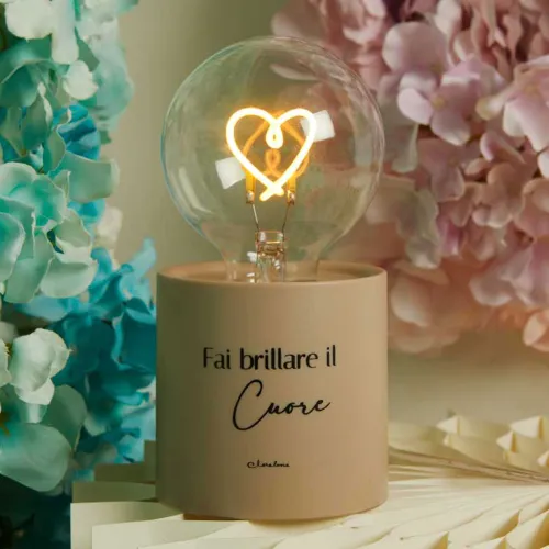 Lampada Led Tortora Claraluna 2026 “Fai brillare il cuore” Claraluna - 1