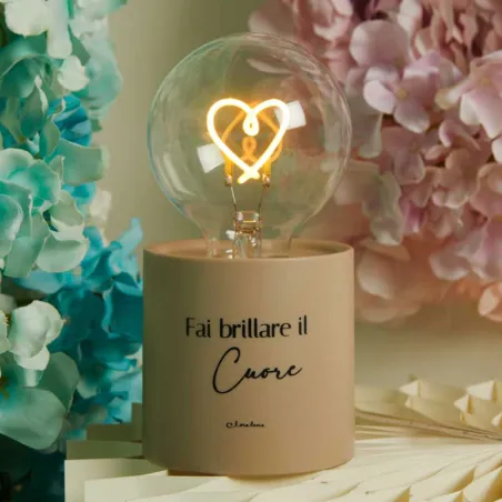 Lampada Led Tortora Claraluna 2026 “Fai brillare il cuore” Claraluna - 1
