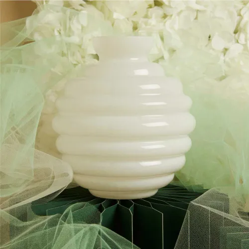 Bomboniera Matrimonio Claraluna 2026 Vaso Tondo Grande con Scatola Claraluna - 1