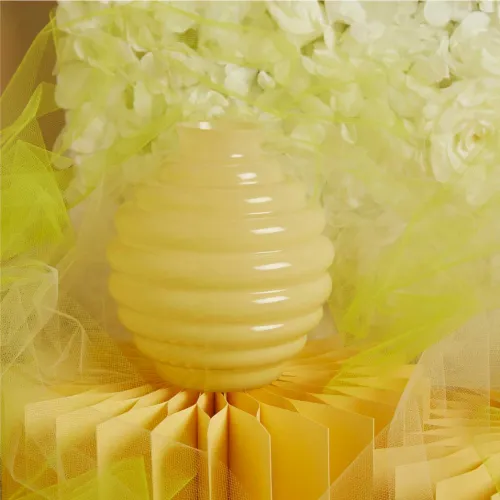 Bomboniera Matrimonio Claraluna 2026 Vaso Tondo Piccolo Giallo Claraluna - 1