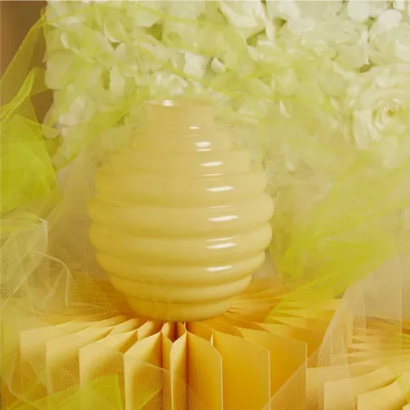 Bomboniera Matrimonio Claraluna 2026 Vaso Tondo Piccolo Giallo Claraluna - 1