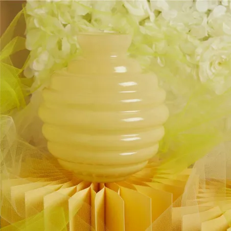 Bomboniera Matrimonio Claraluna 2026 Vaso Tondo Grande Giallo