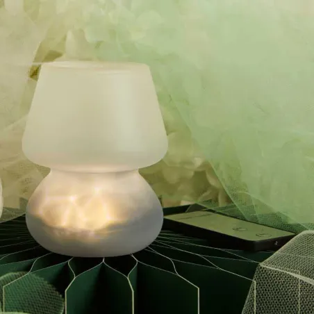 Bomboniera matrimonio Claraluna 2026 lampada LED bianca con telecomando