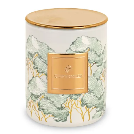 Bomboniera matrimonio candela vetro verde Linea Intrecci Cupido - 1