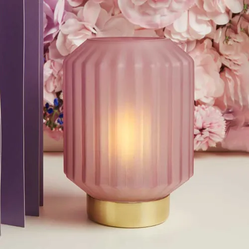 Bomboniera Matrimonio Claraluna 2026 Lampada Piccola Plissettata Lilla Claraluna - 1