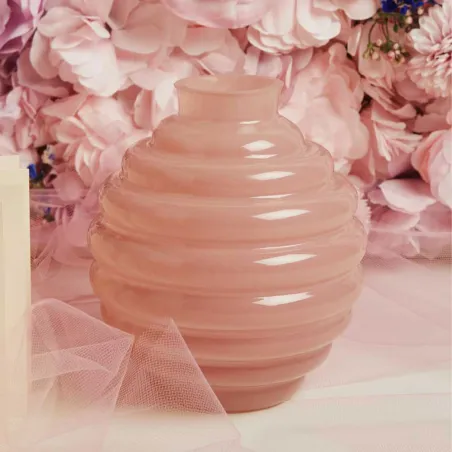 Bomboniera Matrimonio Claraluna 2026 Vaso Tondo Piccolo Rosa Claraluna - 1