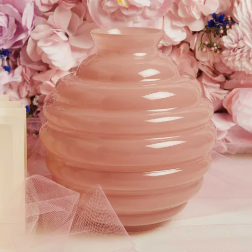 Bomboniera Matrimonio Claraluna 2026 Vaso Tondo Grande Rosa Claraluna - 1