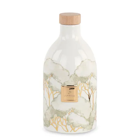 Bomboniera matrimonio bottiglia olio 300 ml porcellana Linea Intrecci Cupido - 2