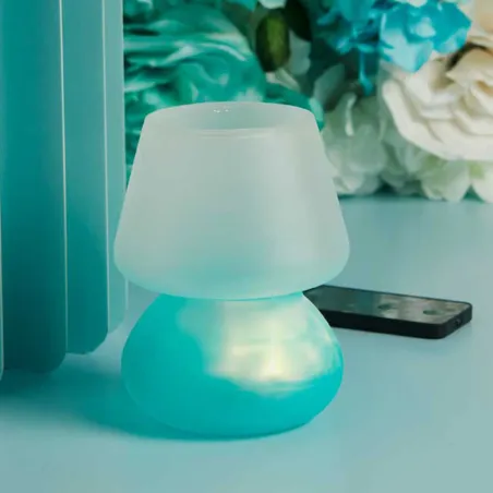 Bomboniera Matrimonio Claraluna 2026 Lampada Led Azzurra con Telecomando Claraluna - 1