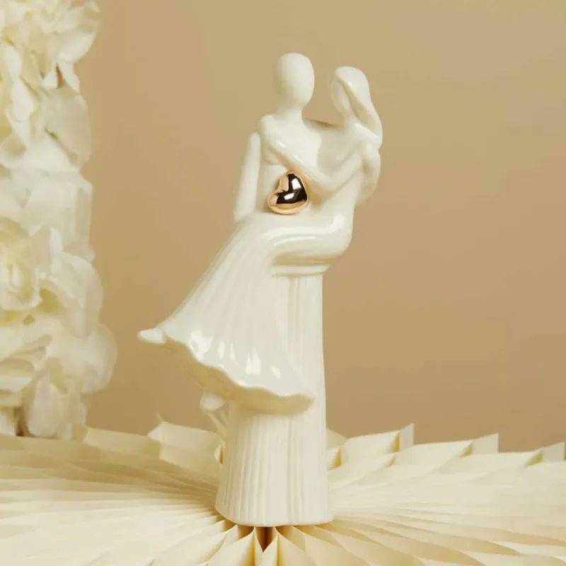 Bomboniera Matrimonio Claraluna 2026 Coppia Sposi Cuore Oro Rosa Claraluna - 1